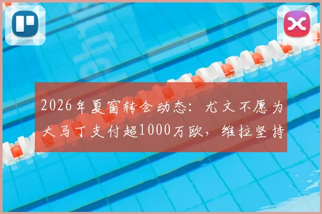 2026年夏窗转会动态：尤文不愿为大马丁支付超1000万欧，维拉坚持1500万标价，谈判僵局深度解析